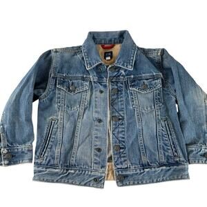 Vintage Baby GAP Denim Jacket Toddler 5Y Classic Trucker Blue Jean Jacket